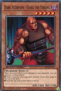Dark Scorpion - Gorg the Strong [SBCB-EN155] Common | Gear Gaming Bentonville