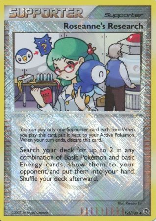 Roseanne's Research (125/132) (League Promos) [Diamond & Pearl: Secret Wonders] | Gear Gaming Bentonville