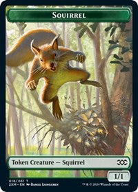 Squirrel // Thopter (008) Double-sided Token [Double Masters Tokens] | Gear Gaming Bentonville