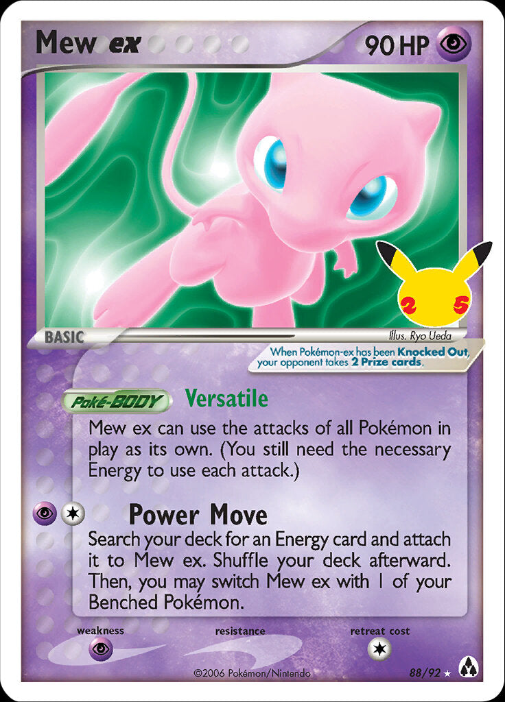 Mew ex (88/92) [Celebrations: 25th Anniversary - Classic Collection] | Gear Gaming Bentonville