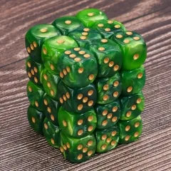 Green Blend 12mm D6 block of 36 dice | Gear Gaming Bentonville