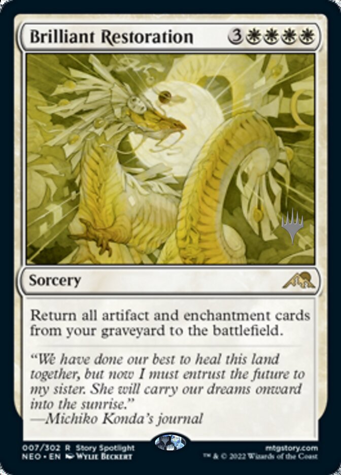 Brilliant Restoration (Promo Pack) [Kamigawa: Neon Dynasty Promos] | Gear Gaming Bentonville