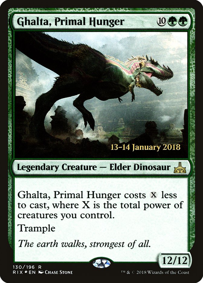 Ghalta, Primal Hunger [Rivals of Ixalan Prerelease Promos] | Gear Gaming Bentonville