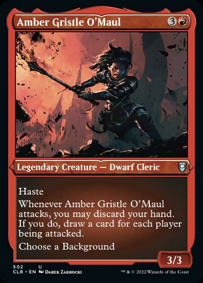 Amber Gristle O'Maul (Foil Etched) [Commander Legends: Battle for Baldur's Gate] | Gear Gaming Bentonville