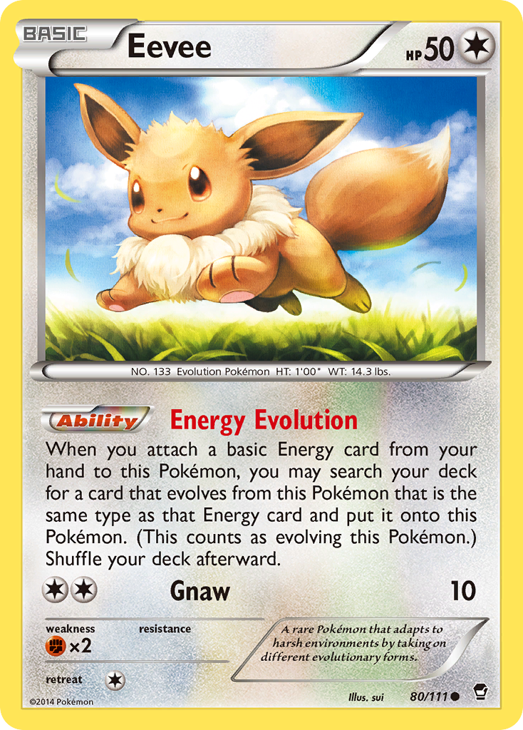 Eevee (80/111) [XY: Furious Fists] | Gear Gaming Bentonville