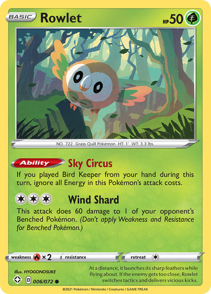 Rowlet (006/072) [Sword & Shield: Shining Fates] | Gear Gaming Bentonville