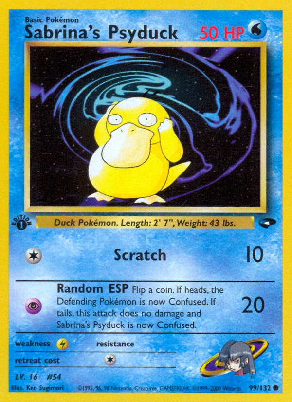 Sabrina's Psyduck (99/132) [Gym Challenge 1st Edition] | Gear Gaming Bentonville