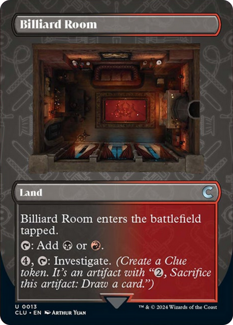 Billiard Room (Borderless) [Ravnica: Clue Edition] | Gear Gaming Bentonville