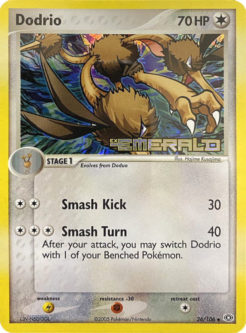 Dodrio (26/106) (Stamped) [EX: Emerald] | Gear Gaming Bentonville