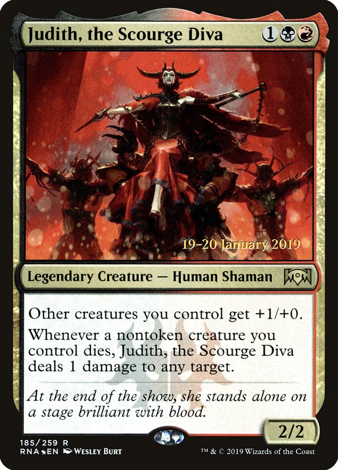 Judith, the Scourge Diva [Ravnica Allegiance Prerelease Promos] | Gear Gaming Bentonville