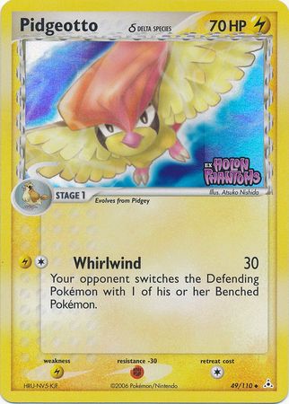 Pidgeotto (49/110) (Delta Species) (Stamped) [EX: Holon Phantoms] | Gear Gaming Bentonville