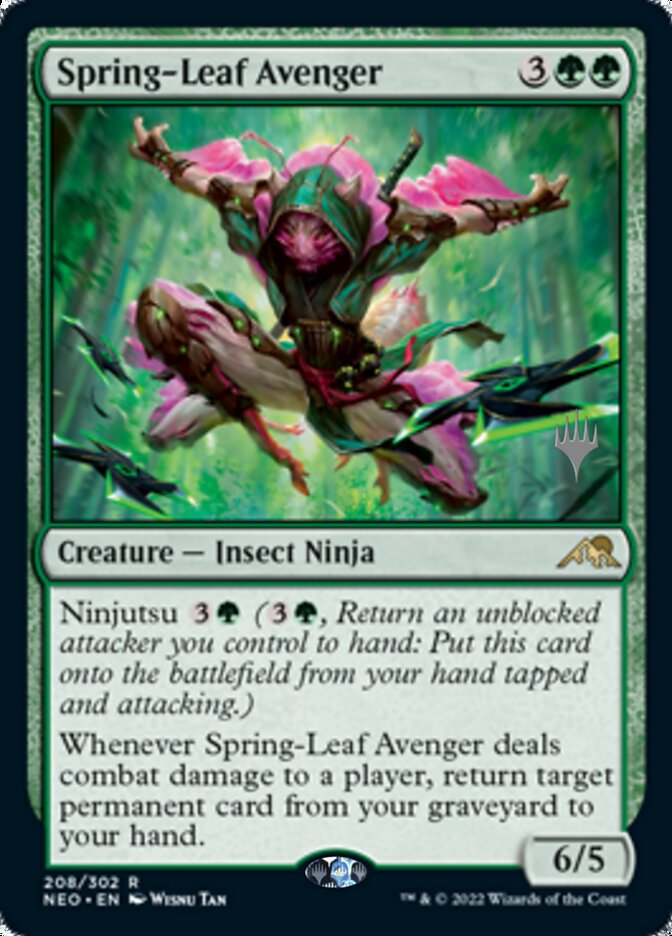 Spring-Leaf Avenger (Promo Pack) [Kamigawa: Neon Dynasty Promos] | Gear Gaming Bentonville