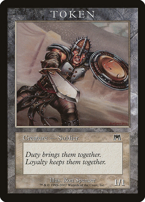 Soldier Token (Onslaught) [Magic Player Rewards] | Gear Gaming Bentonville