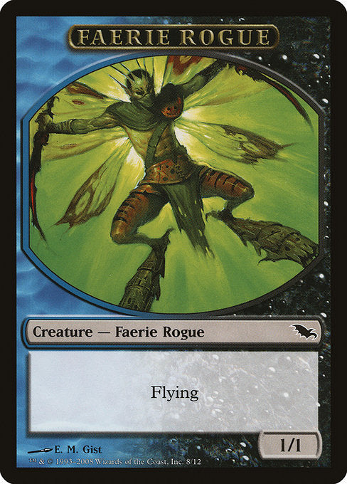 Faerie Rogue Token (Blue/Black) [Shadowmoor] | Gear Gaming Bentonville