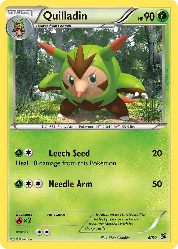 Quilladin (4/39) [XY: Kalos Starter Set] | Gear Gaming Bentonville