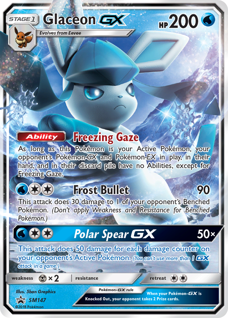 Glaceon GX (SM147) [Sun & Moon: Black Star Promos] | Gear Gaming Bentonville