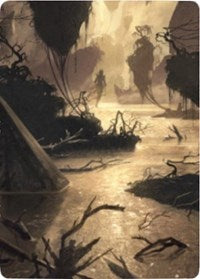 Murkwater Pathway Art Card [Zendikar Rising Art Series] | Gear Gaming Bentonville