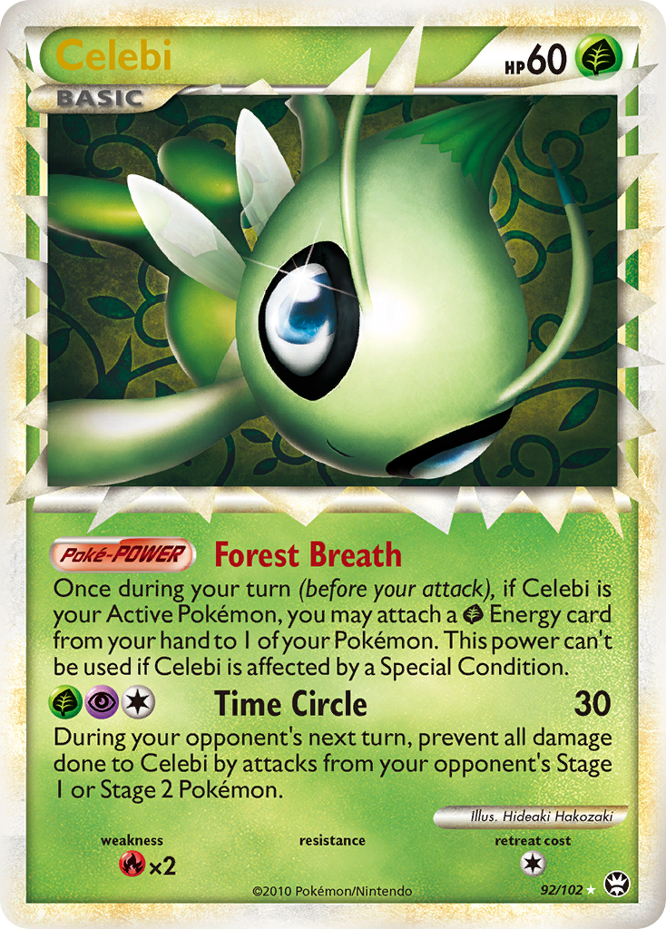 Celebi (92/102) [HeartGold & SoulSilver: Triumphant] | Gear Gaming Bentonville