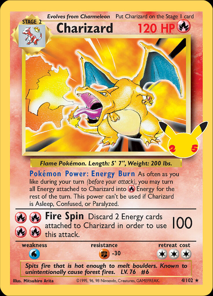 Charizard (4/102) [Celebrations: 25th Anniversary - Classic Collection] | Gear Gaming Bentonville