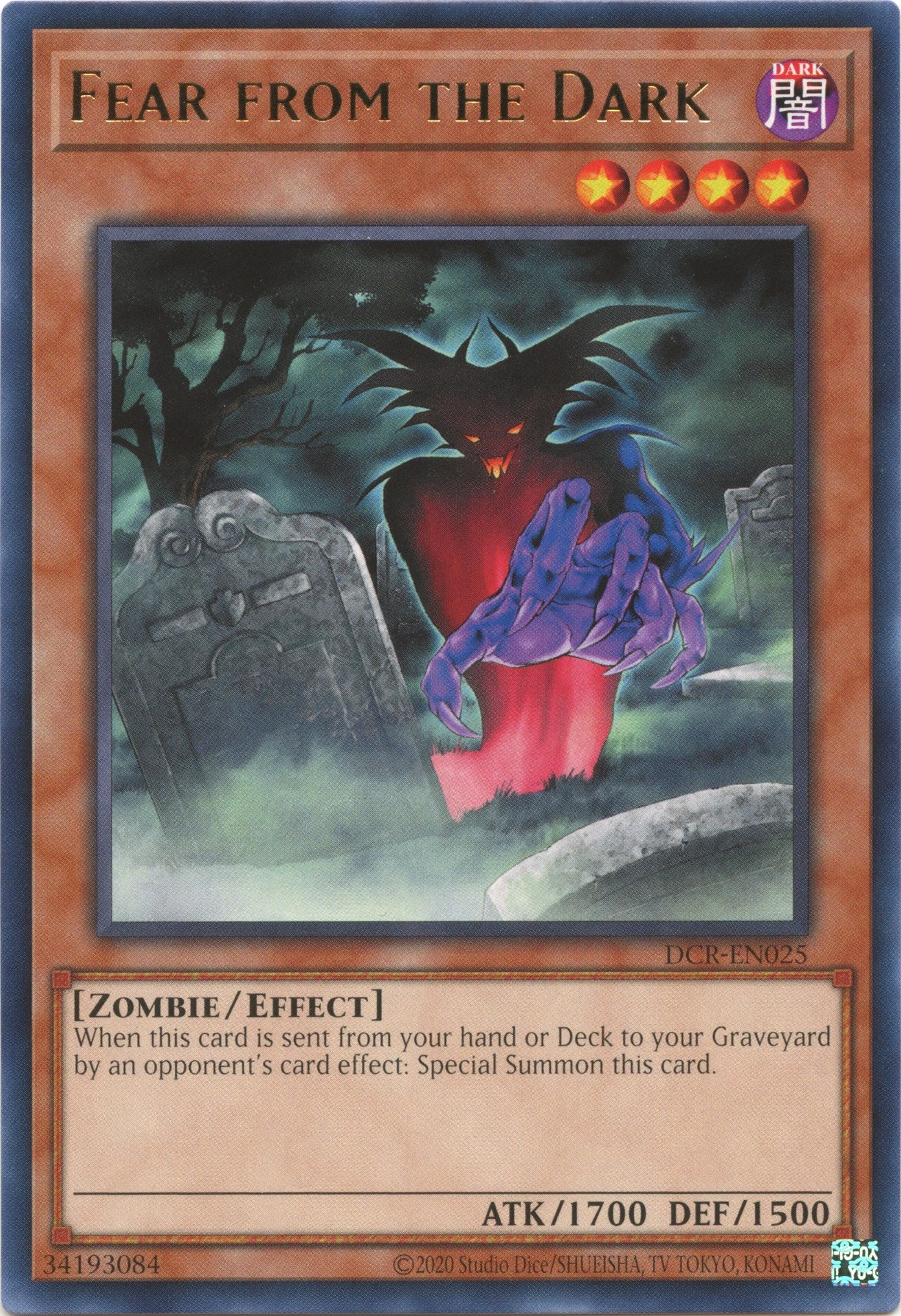Fear from the Dark (25th Anniversary) [DCR-EN025] Rare | Gear Gaming Bentonville