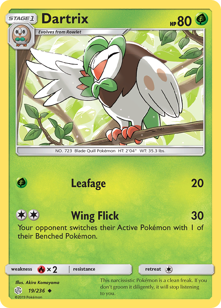 Dartrix (19/236) [Sun & Moon: Cosmic Eclipse] | Gear Gaming Bentonville