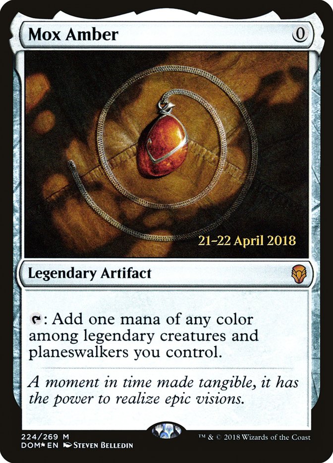 Mox Amber  [Dominaria Prerelease Promos] | Gear Gaming Bentonville