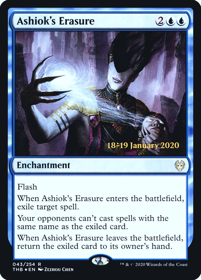 Ashiok's Erasure [Theros Beyond Death Prerelease Promos] | Gear Gaming Bentonville