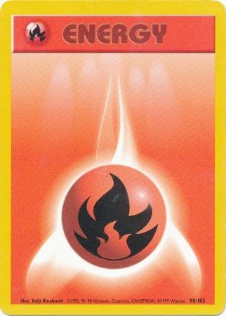 Fire Energy (98/102) [Base Set Unlimited] | Gear Gaming Bentonville