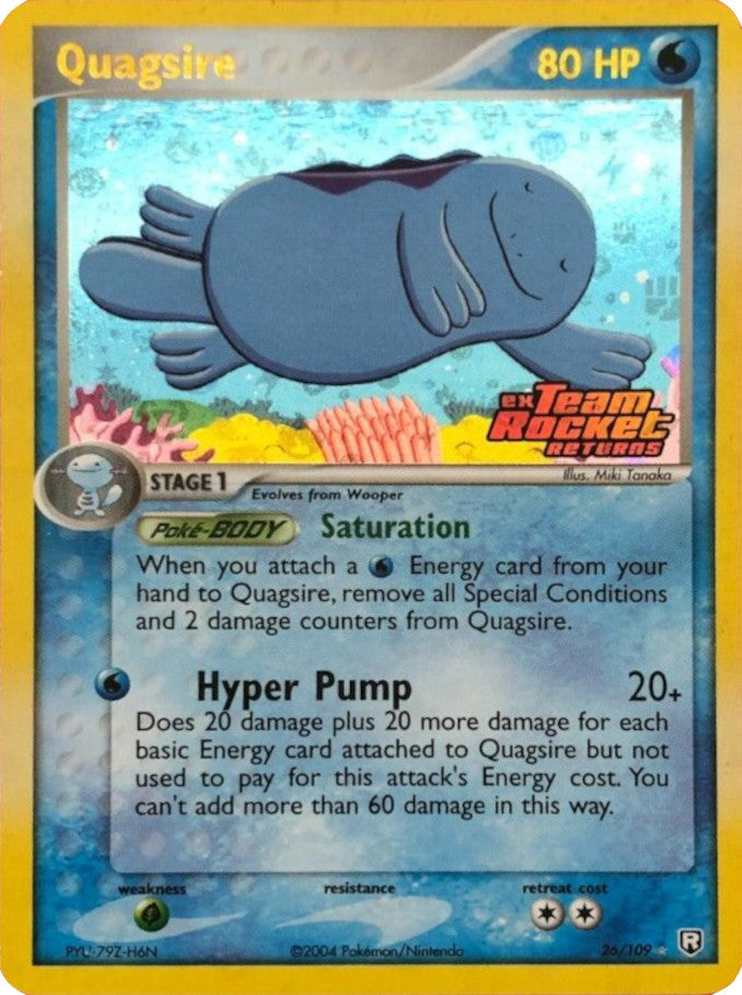 Quagsire (26/109) (Stamped) [EX: Team Rocket Returns] | Gear Gaming Bentonville