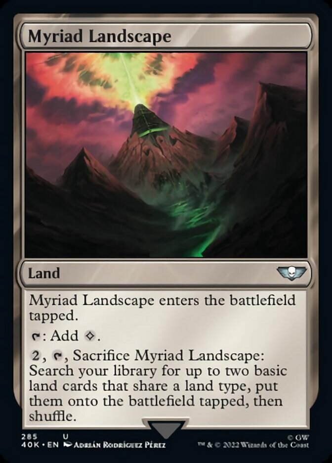 Myriad Landscape (Surge Foil) [Universes Beyond: Warhammer 40,000] | Gear Gaming Bentonville