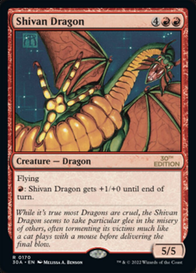 Shivan Dragon [30th Anniversary Edition] | Gear Gaming Bentonville