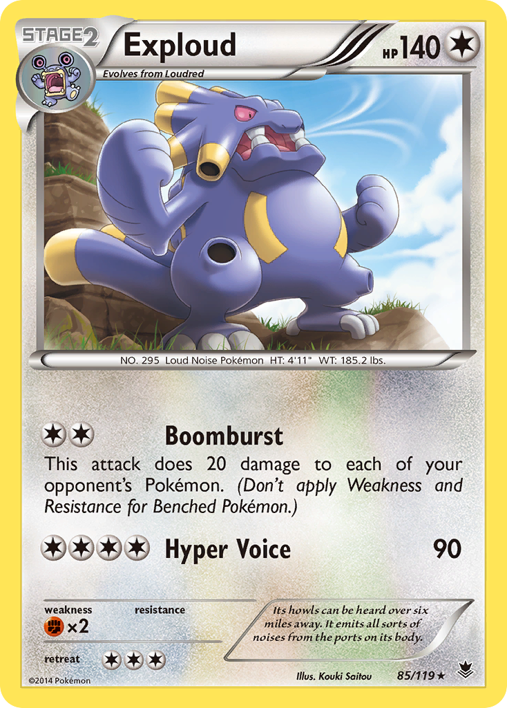 Exploud (85/119) [XY: Phantom Forces] | Gear Gaming Bentonville