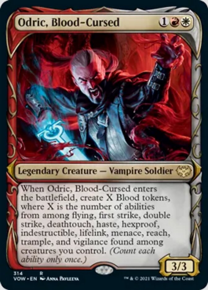 Odric, Blood-Cursed (Showcase Fang Frame) [Innistrad: Crimson Vow] | Gear Gaming Bentonville