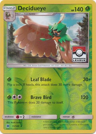 Decidueye (11/149) (League Promo) [Sun & Moon: Base Set] | Gear Gaming Bentonville