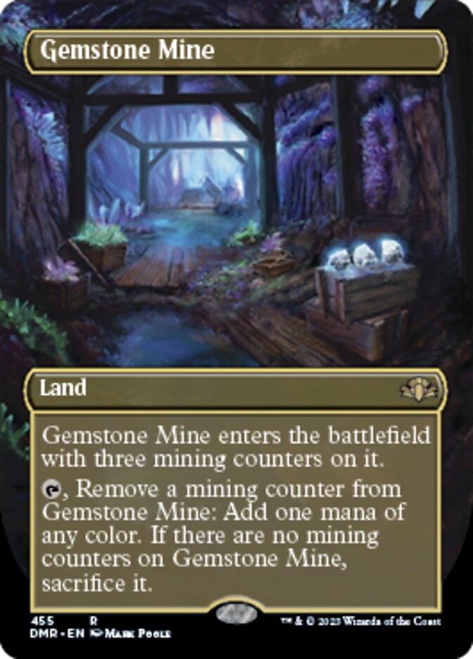 Gemstone Mine (Borderless Alternate Art) [Dominaria Remastered] | Gear Gaming Bentonville