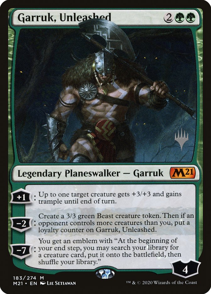 Garruk, Unleashed (Promo Pack) [Core Set 2021 Promos] | Gear Gaming Bentonville