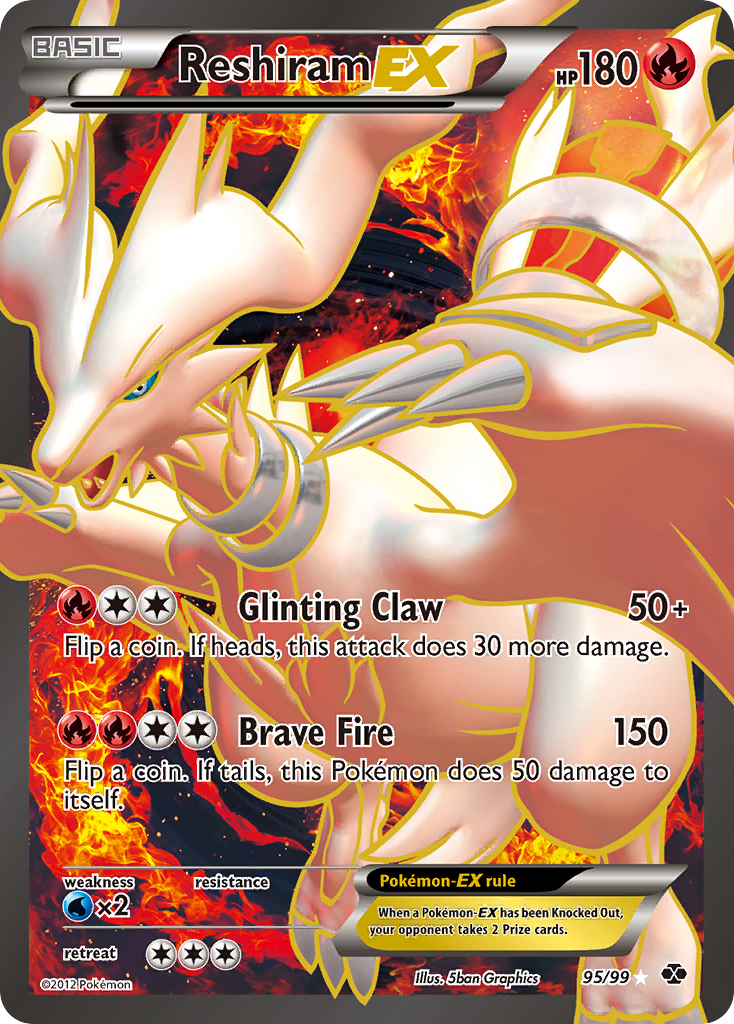 Reshiram EX (95/99) [Black & White: Next Destinies] | Gear Gaming Bentonville