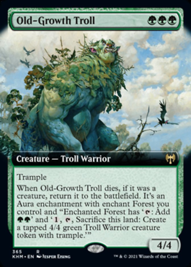 Old-Growth Troll (Extended Art) [Kaldheim] | Gear Gaming Bentonville