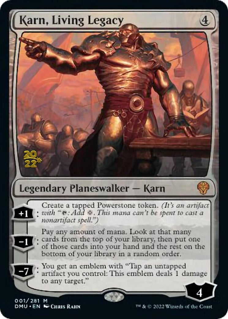 Karn, Living Legacy [Dominaria United Prerelease Promos] | Gear Gaming Bentonville