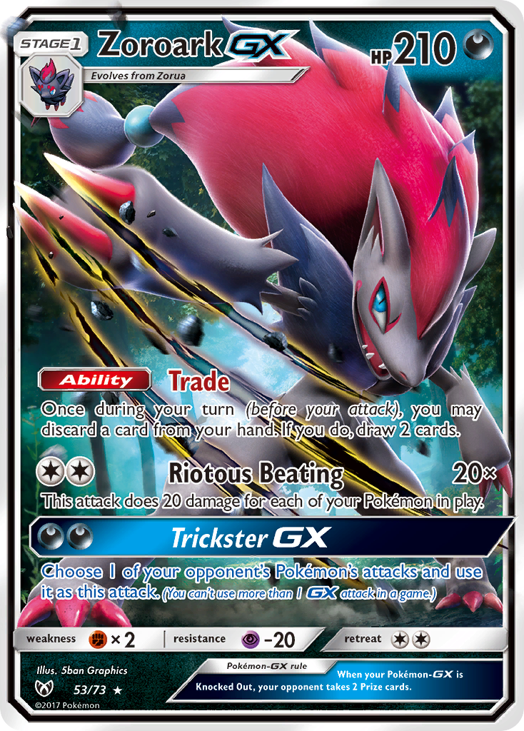 Zoroark GX (53/73) [Sun & Moon: Shining Legends] | Gear Gaming Bentonville