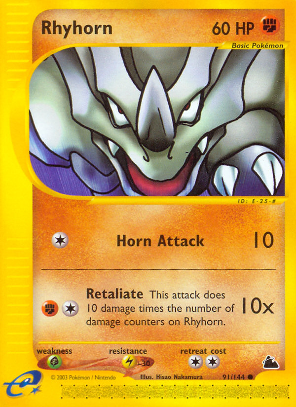 Rhyhorn (91/144) [Skyridge] | Gear Gaming Bentonville