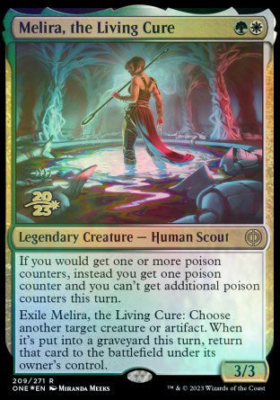 Melira, the Living Cure [Phyrexia: All Will Be One Prerelease Promos] | Gear Gaming Bentonville