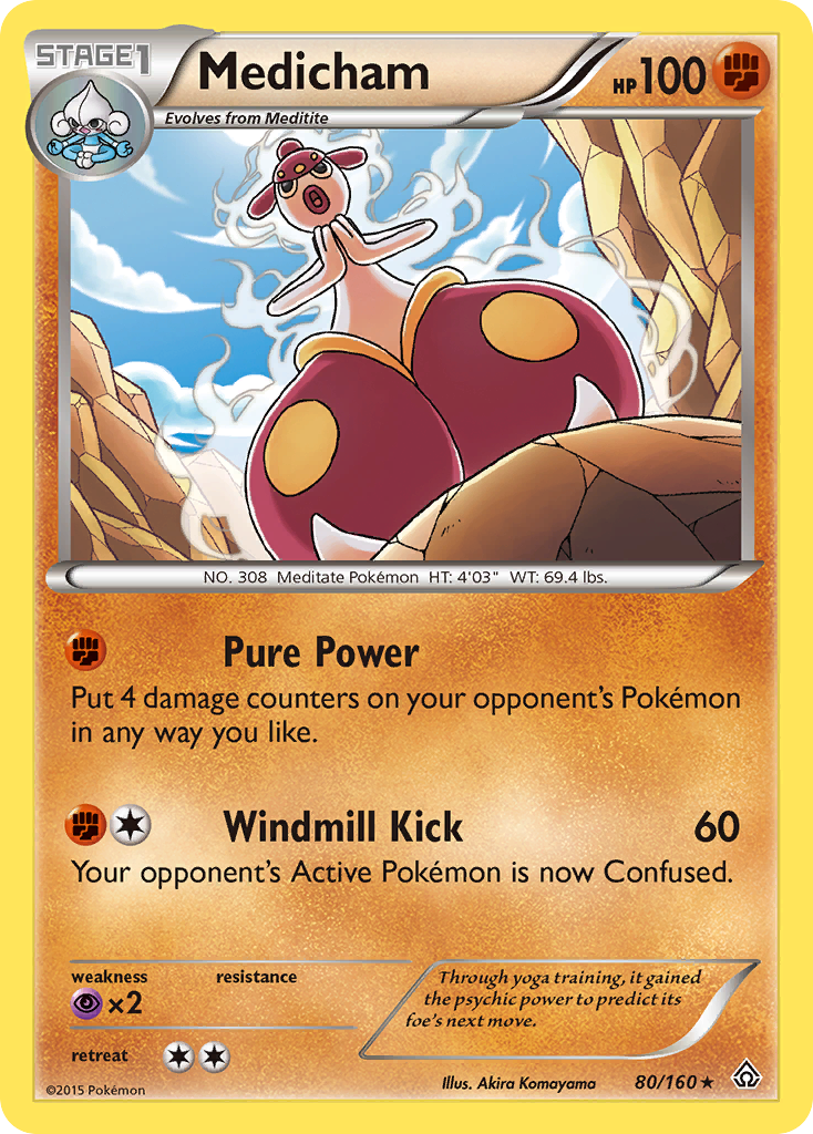 Medicham (80/160) [XY: Primal Clash] | Gear Gaming Bentonville