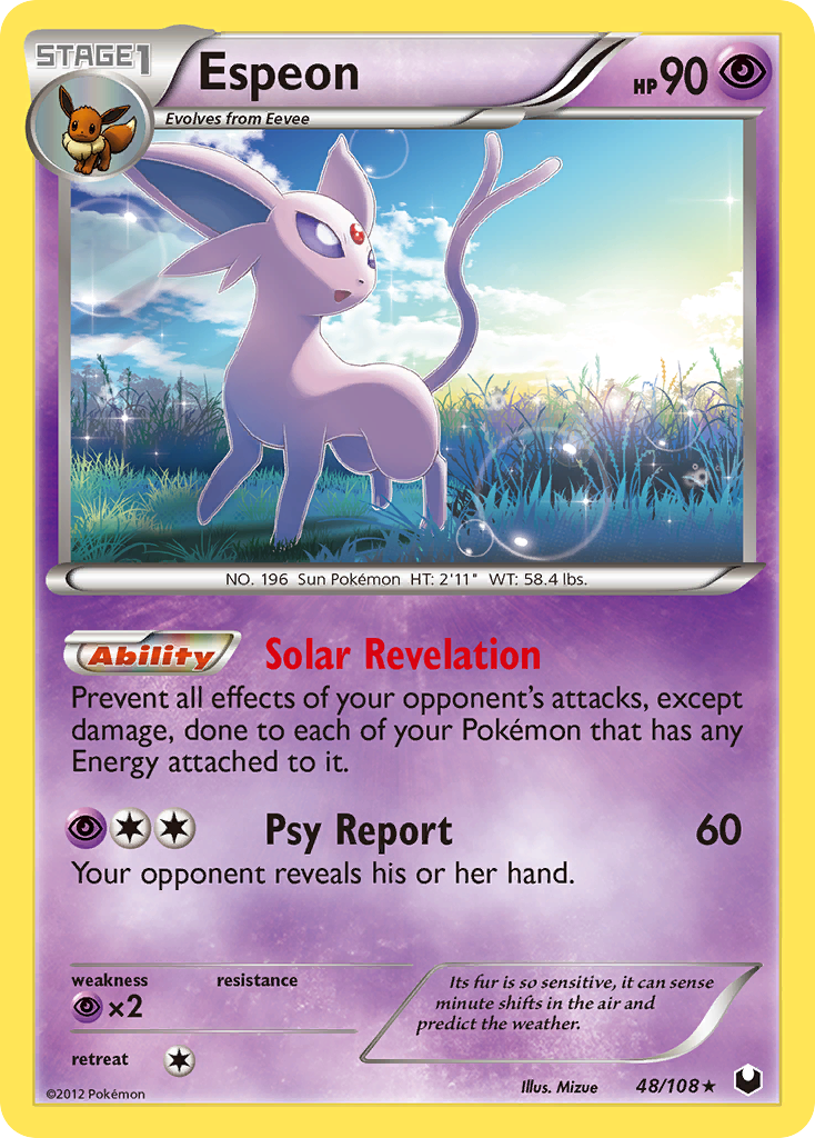 Espeon (48/108) [Black & White: Dark Explorers] | Gear Gaming Bentonville