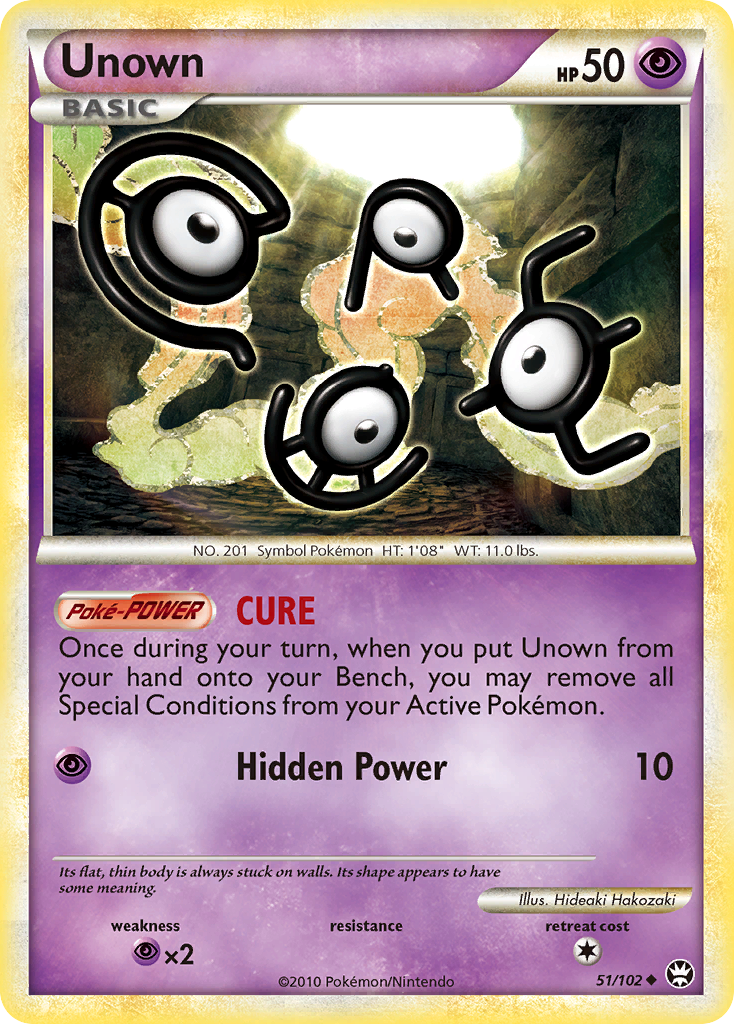 Unown (51/102) [HeartGold & SoulSilver: Triumphant] | Gear Gaming Bentonville