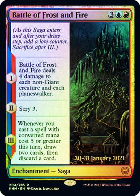 Battle of Frost and Fire [Kaldheim Prerelease Promos] | Gear Gaming Bentonville