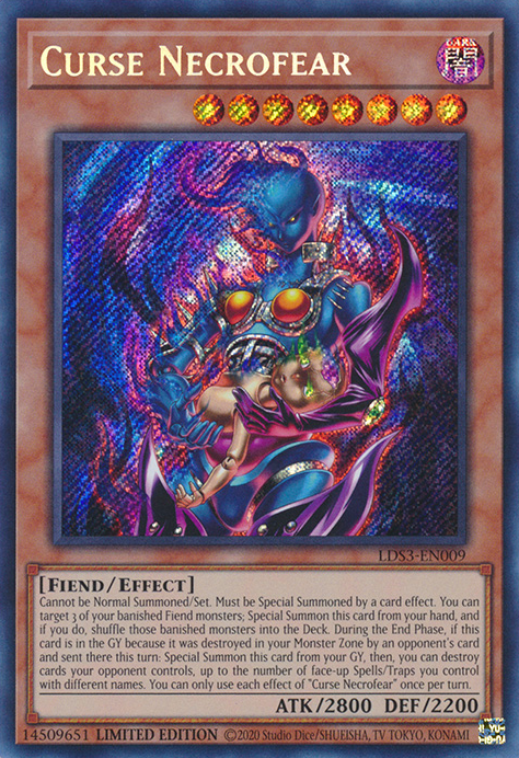 Curse Necrofear [LDS3-EN009] Secret Rare | Gear Gaming Bentonville