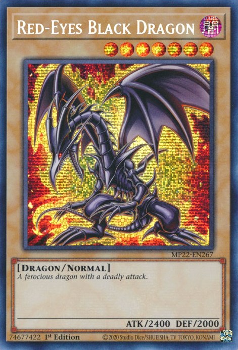 Red-Eyes Black Dragon [MP22-EN267] Prismatic Secret Rare | Gear Gaming Bentonville