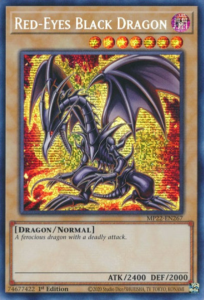 遊戯王ラッシュデュエル ARS10+ RED-EYES BLACK DRAGON MP22-EN267 Red-Eyes Black Dragon [MP22-EN267] Prismatic Secret Rare