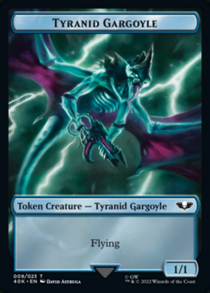 Tyranid (017) // Tyranid Gargoyle Double-sided Token (Surge Foil) [Universes Beyond: Warhammer 40,000 Tokens] | Gear Gaming Bentonville